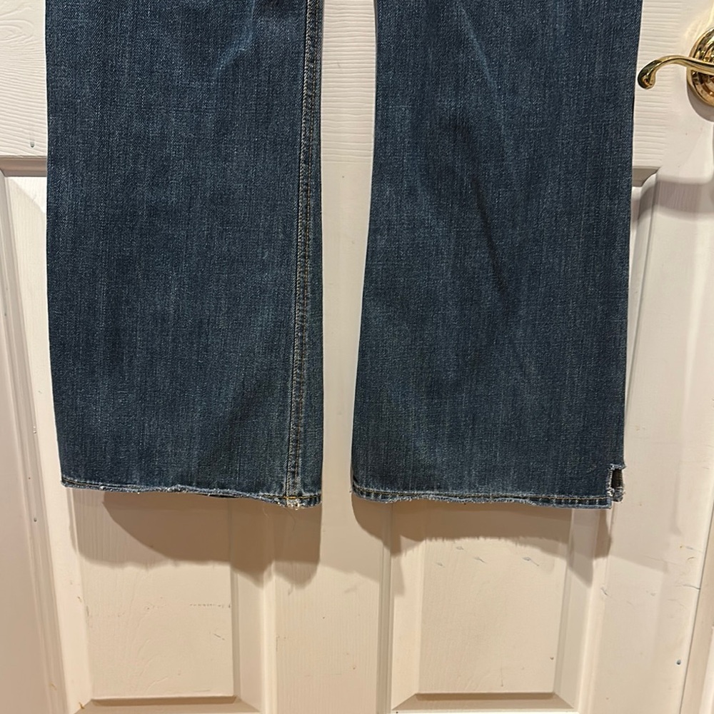 Abercrombie & Fitch Men's 1892 Blue Flare Jeans with zippered front 30x32 - Picture 6 of 11